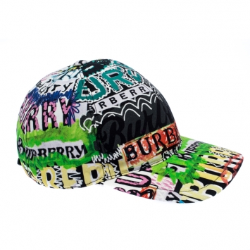 Pre Owned Burberry Multicolor Cotton Archive Logo Baseball Cap M/L