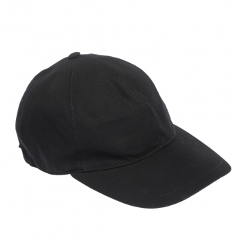Pre Owned Burberry Black Cotton DK Logo Crest Cap