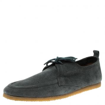 Pre Owned Burberry Grey Suede Tobias Loafers Size 44