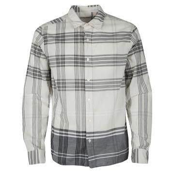 Pre Owned Burberry Brit Multicolor Checked Cotton Button Front Long Sleeve Shirt L