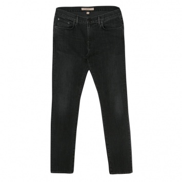 Pre Owned Burberry Brit Dark Grey Faded Effect Denim Slim Fit Jeans M