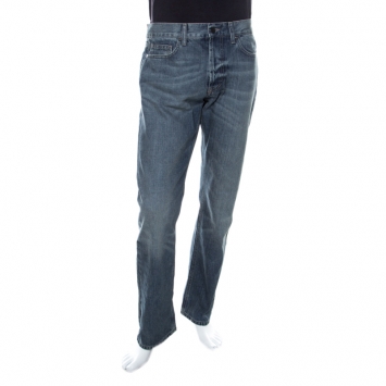 Pre Owned Burberry Dark Blue Regular Fit Denim Jeans M