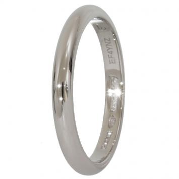 Pre Owned Bvlgari Fedi Platinum Wedding Band Ring Size 57