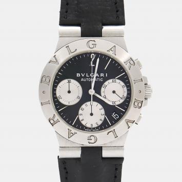 Pre Owned Bvlgari Diagono CH35S Automatic Stainless Steel Men's Wristwatch 35.5 mm