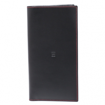 Pre Owned Carolina Herrera Black/Red Leather 18 CC Continental Wallet