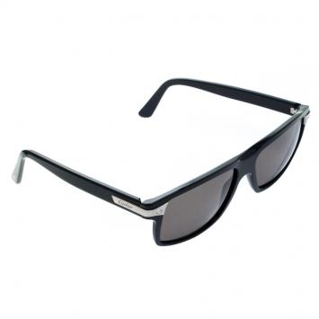 Pre Owned Cartier Navy Blue Santos De Cartier Wayfarer Sunglasses 