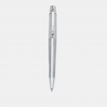 Pre Owned Cartier Santos De Cartier Palladium Finish Ballpoint Pen