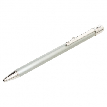 Pre Owned Cartier Santos de Cartier Silver Lacquer Palladium Finish Ballpoint Pen