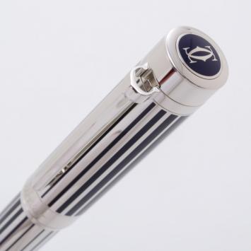 Pre Owned Cartier Pasha Blue Lacquer Plated Ball Pen