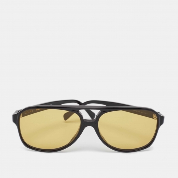 Pre Owned Celine Yellow/Black CL40032U Aviator Sunglasses