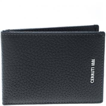 Pre Owned Cerruti 1881 Grey Leather Cerrutis Bifold Wallet