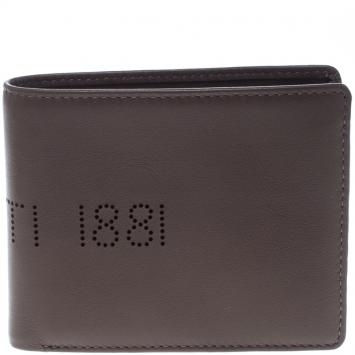 Pre Owned Cerruti 1881 Brown Leather Carson Bifold Wallet