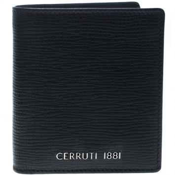 Pre Owned Cerruti 1881 Black Leather Chester Bifold Wallet