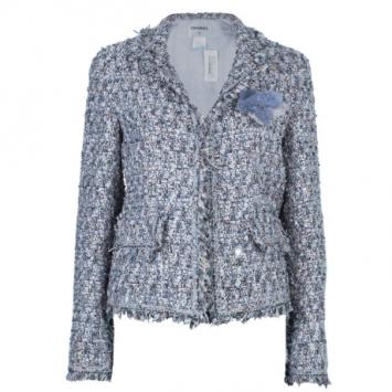 Pre Owned Chanel Multicolor Bouclé Jacket M