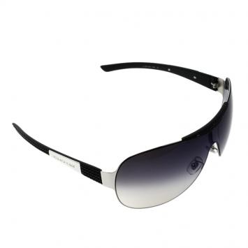 Pre Owned Chopard Black SCH704 Shield Sunglasses