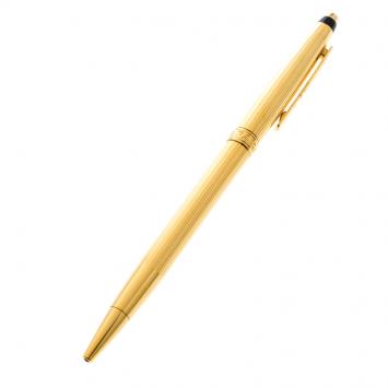 Pre Owned Chopard Gold Plated Metal Black Resin San Marco Ballpoint pen