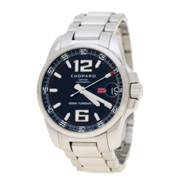 Pre Owned Chopard Black Stainless Steel Mille Miglia Gran Turismo XL 8997 Men's Wristwatch 44 mm