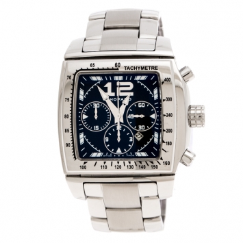 Pre Owned Chopard Black Stainless Steel Two O Ten 158462-3001 Men's Wristwatch 39 mm