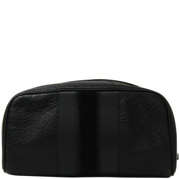 Pre Owned Coach Black Leather Pouch Bag