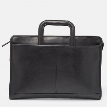 Coach Black Leather Briefcase