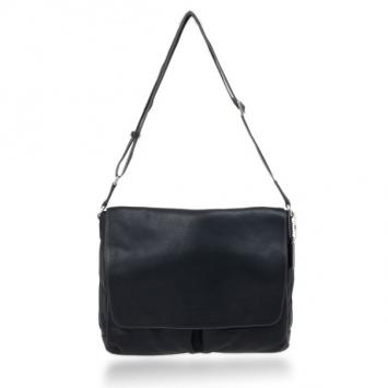 Pre Owned Coach Black Heritage Web Leather Messenger