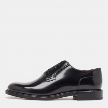 Pre Owned Dior Black Leather Evidence Derby Size 43