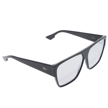 Pre Owned Dior Homme Black / Grey Mirrored Gradient 8070T Dior Hit Square Sunglasses