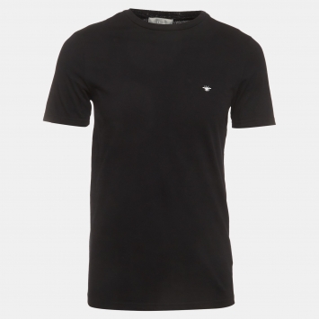 مملوكة مسبقًا Dior Homme Black Jerseys Short Sleeve T-Shirt XS