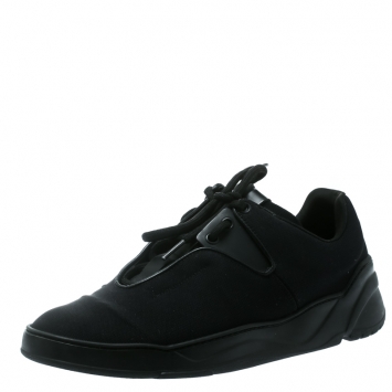 Pre Owned Dior Homme Black Canvas And Leather B17 Sneakers Size 40