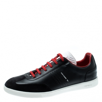 Pre Owned Dior Homme Tricolor Leather And Suede B01 Low Top Sneakers Size 44