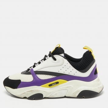 Pre Owned Dior Multicolor Mesh and Leather B22 Sneakers Size 43