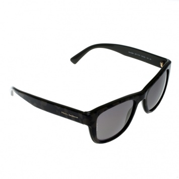 Pre Owned Dolce and Gabbana Green Camo/Bronze Mirror DG 4284 Wayfarer Sunglasses