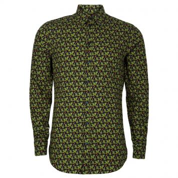 Pre Owned Dolce and Gabbana Men's Green Cactus Shirt L