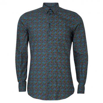 Pre Owned Dolce and Gabbana Men's Chili Print Shirt M
