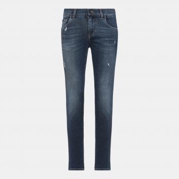 Pre Owned Dolce & Gabbana Cotton Jeans 50