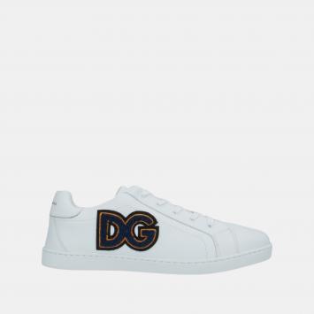 Pre Owned Dolce & Gabbana Leather Low Top Sneakers 36