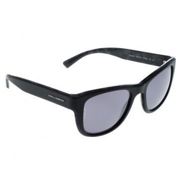 Pre Owned Dolce and Gabbana Black DG4284 Wayfarer Sunglasses