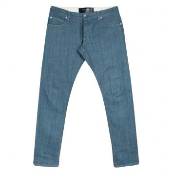 Pre Owned Dolce and Gabbana 14 Gold Blue Straight Fit Denim Jeans XL