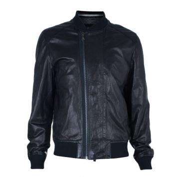 Pre Owned Dolce and Gabbana Black Classic Leather Jacket L
