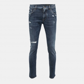 Pre Owned Dolce & Gabbana Blue Denim Slim Fit Jeans M Waist 32"