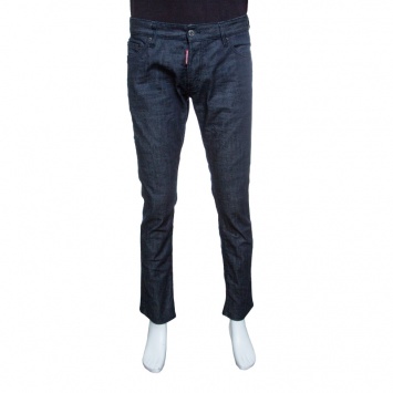 Pre Owned Dsquared2 Indigo Dark Wash Denim Dean Dan Straight Jeans XL