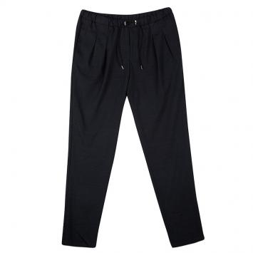 Pre Owned Emporio Armani SS'16 Grey Draw String Detail Straight Fit Pants XXL