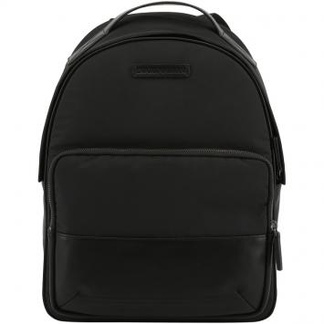 Pre Owned Emporio Armani Black Nylon Backpack