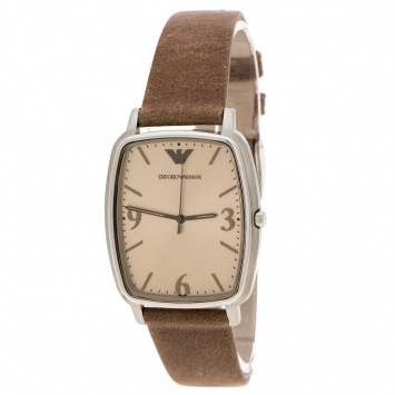 Pre Owned Emporio Armani Bronze Stainless Steel Epsilon AR2489 Men's Wristwatch 33 mm