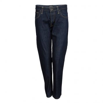 Pre Owned Emporio Armani Jude Indigo Dark Wash Denim Straight Fit Jeans S