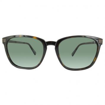 Pre Owned Ermenegildo Zegna Dark Havana/Green EZ0039 Wayfarer Polarized Sunglasses
