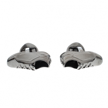 Pre Owned Ermengildo Zegna 3D Sneaker Gunmetal Tone Cufflinks