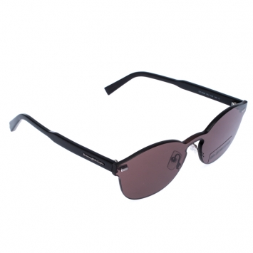 Pre Owned Ermenegildo Zegna Dark Brown EZ0024 Mirror Sunglasses