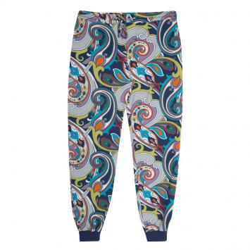 Pre Owned Etro Multicolor Printed Jersey Jogger Pants XL