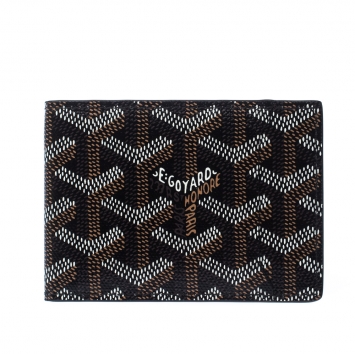 Pre Owned Goyard Brown Goyardine Coated Canvas Victoire Wallet